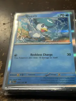 LOT OF (50) Pokemon Quaxly Common Holo SV02: Paldea Evolved 050/193 - Image 1