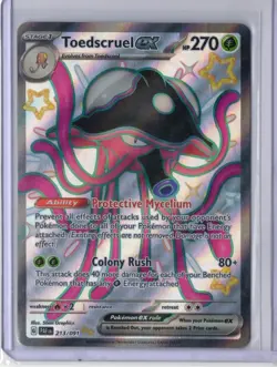 Pokemon TCG Toedscruel EX 213/091 S&V: Paldean Fates Ultra Rare NM Condition - Image 1