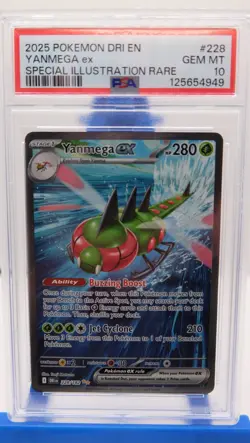 2025 Pokemon Yanmega ex 228/182 Sv10: Destined Rivals Holo PSA 10 - Image 1