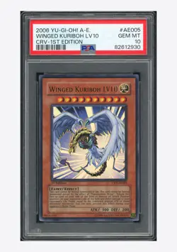 YU-Gi-Oh PSA 10 Winged Kuriboh LV10 Holo 2006 CRV-AE005 1ST ED. Asian English - Image 1