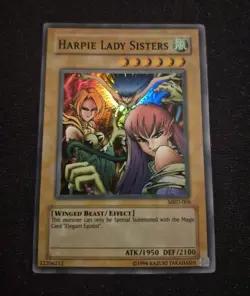 Yugioh Harpie Lady Sisters MRD-009 Super Rare Original Print NM - Image 1