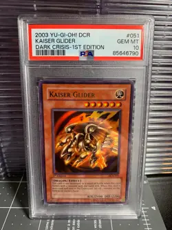 Yu-Gi-Oh! Kaiser Glider DCR-051 1st Edition PSA 10 - Image 1