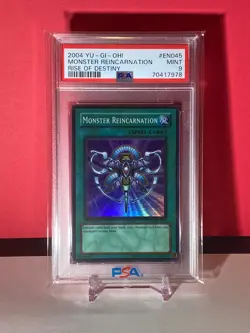 PSA 9 RDS-EN045 Monster Reincarnation 1st Edition 2004 Yu-Gi-Oh! Rise of Destiny - Image 1