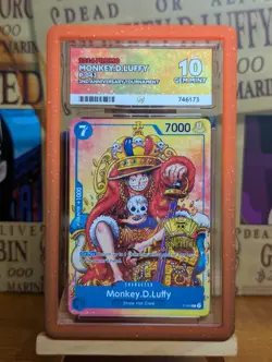 Monkey D Luffy P-043 PROMO 2nd Anniversary Stamp ONE PIECE ACE 10 With Guard - Image 1