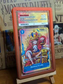 Monkey D Luffy P-043 PROMO 2nd Anniversary Stamp ONE PIECE ACE 10 With Guard - Image 3