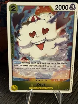 Zeus OP11-106 A Fist of Divine Speed Foil Rare ONE PIECE - Image 1