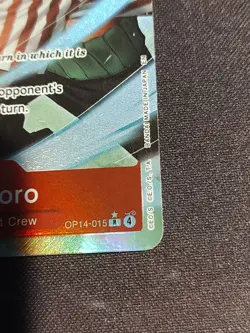 One Piece English OP14-015 Roronoa Zoro R Alt Art The Azure Sea's Seven - Image 4
