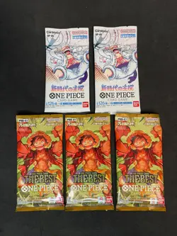 One Piece Unopened 5 Pack Awakening of the New Era OP05 The Best PRB-01 Japanese - Image 1