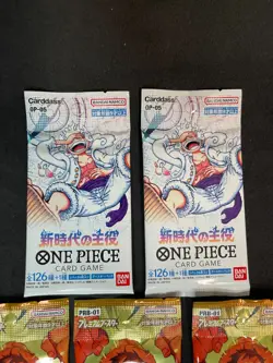 One Piece Unopened 5 Pack Awakening of the New Era OP05 The Best PRB-01 Japanese - Image 2