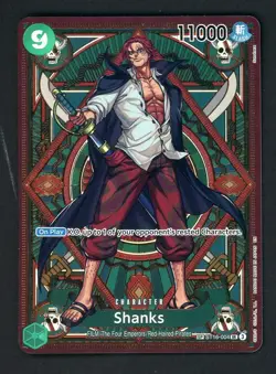 One Piece Shanks ST16-004 OP11 a Fist of Divine Speed Foil SP Alternative Art - Image 1