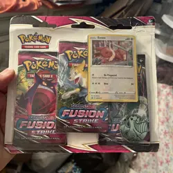 Pokemon TCG SWSH Fusion Strike 3 Pack Blister Booster New Sealed auction #11 - Image 1