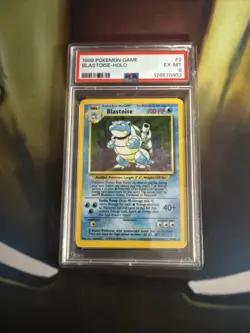 1999 Pokemon TCG Base Set Blastoise Holo Rare Card 2/102 PSA 6 - Image 1