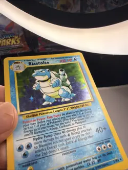 Pokemon TCG Base Set Blastoise 2/102 Vintage Unlimited Holo Rare Card - Image 5