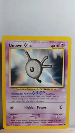 Unown [K] [LP] - Pokemon TCG Neo Revelation 58/64 [Common] - Image 1