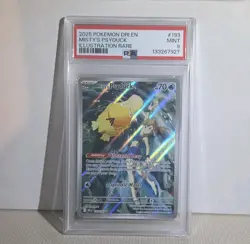 2025 POKEMON DRI EN-DESTINED RIVALS ILLUSTRATION RARE #193 MISTY'S PSYDUCK PSA 9 - Image 1