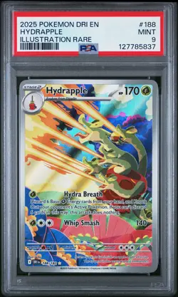 2025 POKEMON DRI EN-DESTINED RIVALS ILLUSTRATION RARE #188 HYDRAPPLE PSA 9 - Image 1