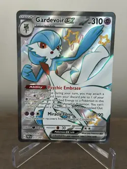 Pokemon Card Gardevoir ex 217/091 Paldean Fates Shiny Ultra Rare Near Mint - Image 1