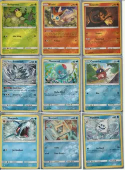 Pokemon 81 Card Lot Sun & Moon ERA Holo/Reverse Holo /Rare Burning Shadows - Image 2