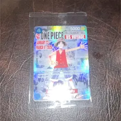 One Piece Card Game Monkey D. Luffy College Basketball Promo SEALED - Image 1