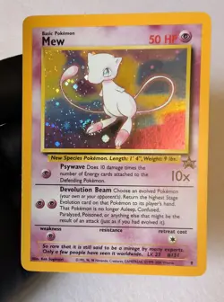 Pokemon Mew TCG Black Star Promos Card 9 Holo Promo - Image 1