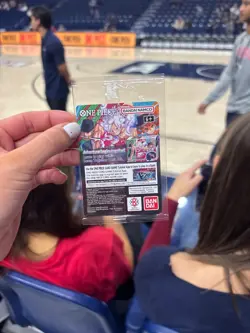 One Piece TCG Monkey D. Luffy College Basketball US Voyage 2026 Promo Card SEAL - Image 2
