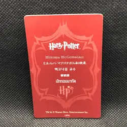 Minerva McGonaGall Harry Potter 3D Card Frog Chocolate s04 very rare Japanese - Image 4