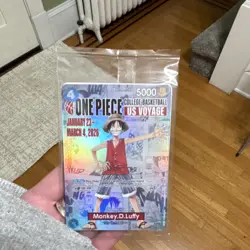 One Piece CCG Monkey.D.Luffy College Basketball Trading Card - Image 1