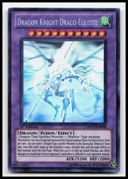 Dragon Knight Draco-Equiste (Ghost Rare) DREV-EN038 Yugioh Card - Image 1