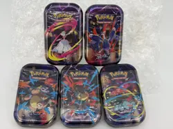 Pokemon TCG Trading Card Game Mega Heros Mini Tin Complete 2 Sets - Image 1