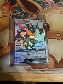 Pokemon TCG Greninja GX Full Art Shiny Holo Rare Card SV56/SV94 - Image 1
