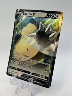 Pokemon Snorlax V 141/202 Swsh01: Sword & Shield Full Art Holo Ultra Rare Card - Image 2