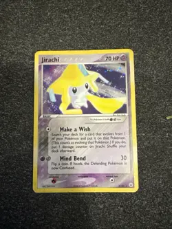 Pokemon TCG Jirachi Holo Rare Card 8/101 EX Hidden Legends 2004 NM Condition - Image 1