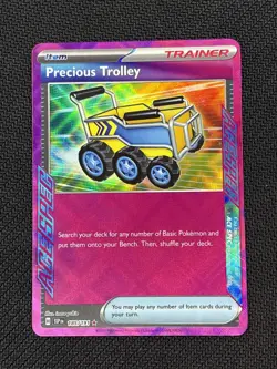 Pokemon TCG Precious Trolley Trainer Card Surging Sparks Ace Spec 185/191 - Image 1