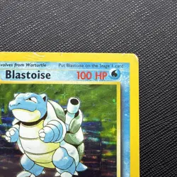 Pokemon TCG Blastoise Holo Rare Card Base Set, Unlimited, 2/102, HP/Damaged - Image 3