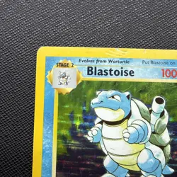 Pokemon TCG Blastoise Holo Rare Card Base Set, Unlimited, 2/102, HP/Damaged - Image 4