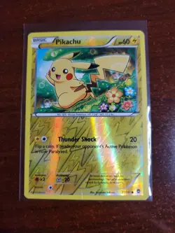 Pikachu 27/111 Reverse Holo Furious Fists Pokemon Card - Image 1
