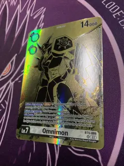 Omnimon Rise of Digimon Alternate Art SR BT5-086 NM Digimon Card Game - Image 2
