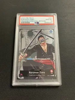 Roronoa Zoro 25th Anniversary Premium Card Collection OP01-001 PSA 10 - Image 1