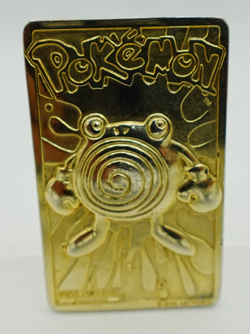 POLIWHIRL 1999 Pokemon Gold Plated Card Nintendo Burger King - Image 1