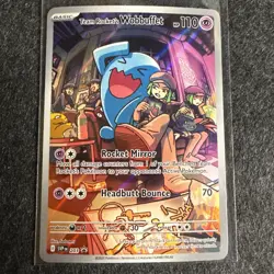 Team Rocket's Wobbuffet 203 Sv: Scarlet & Violet Black Star Promo Cards Holo NM - Image 1