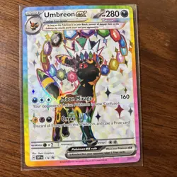 Umbreon EX 176 SV Black Star Promo NM Pokemon TCG Prismatic Evolutions Card - Image 1