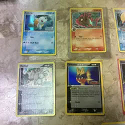 Pokemon Card Lot of 2000s Holos Squirtle, Feebas, Nuzleaf and Carvanha Vintage - Image 1