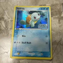 Pokemon Card Lot of 2000s Holos Squirtle, Feebas, Nuzleaf and Carvanha Vintage - Image 2