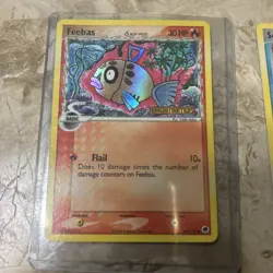 Pokemon Card Lot of 2000s Holos Squirtle, Feebas, Nuzleaf and Carvanha Vintage - Image 3