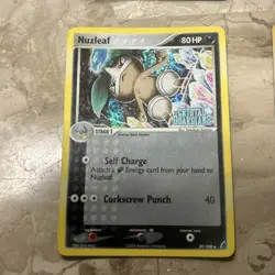 Pokemon Card Lot of 2000s Holos Squirtle, Feebas, Nuzleaf and Carvanha Vintage - Image 4