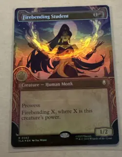 Firebending Student (Showcase) Extended Art Rare The Last Airbender Foil MTG NM - Image 1