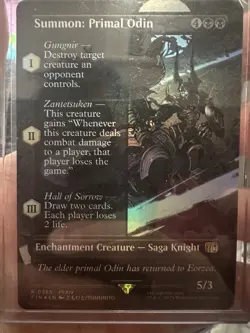 Summon: Primal Odin (Borderless) Final Fantasy Foil - Image 1