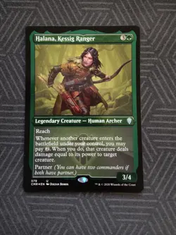 mtg halana, kessig ranger foil etched commander legends - Image 1