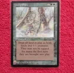 Magic: The Gathering Living Plane Enchantment Legends Rare Green 1994 English - Image 1