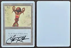 RARE SIGNED MtG Magic Chris Rush _ Revised Artist Proof _ ROD OF RUIN _ 1/50! - Image 1